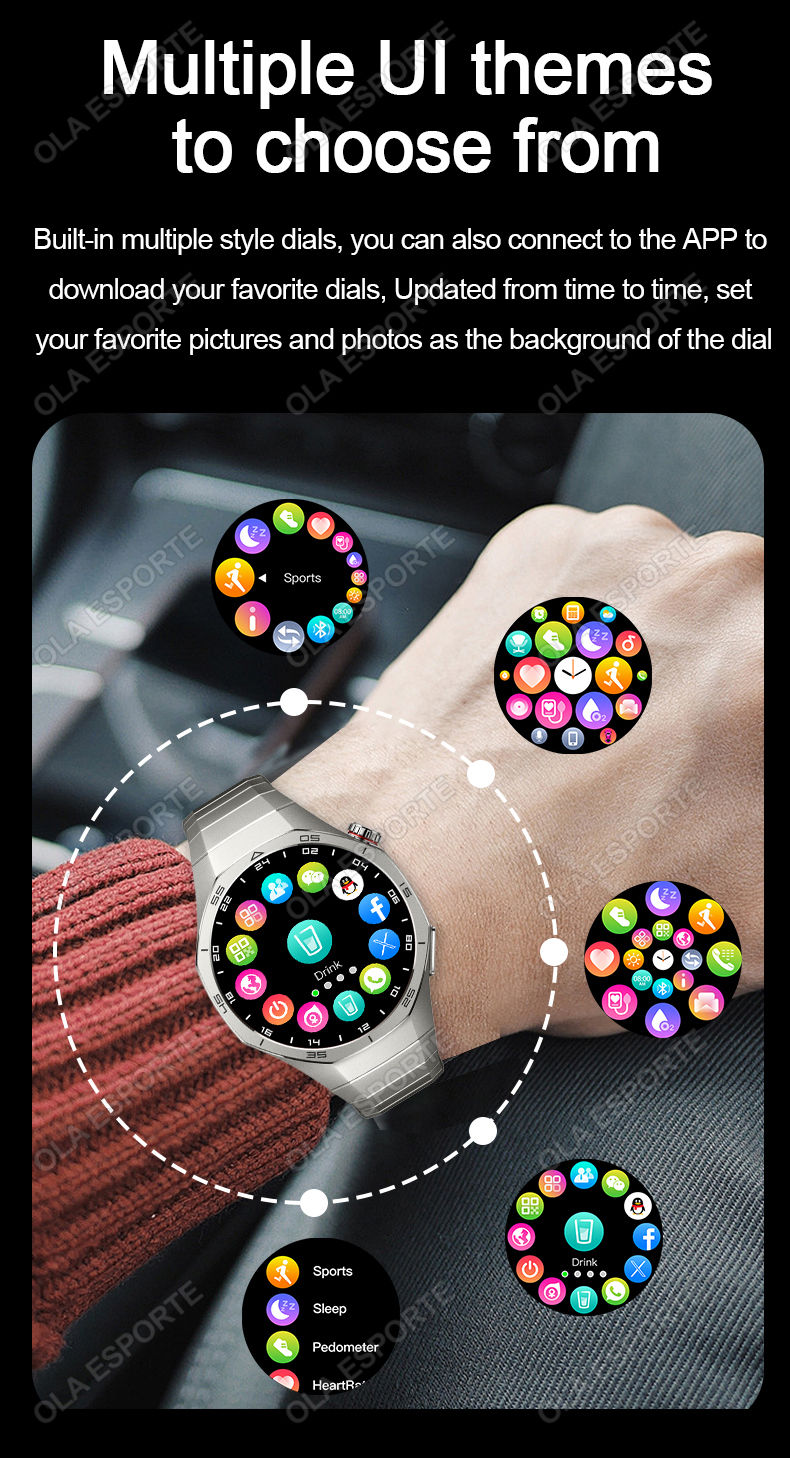 Thumbnail: 2025 New Smart Watch Men Watch 5 Pro 1.52 AMOLED Screen Bluetooth Call GPS Traje