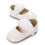Thumbnail: Baby Shoes Girls' Newborn White Series Forefoot Shoes PU Leather Flat Bottom Sof