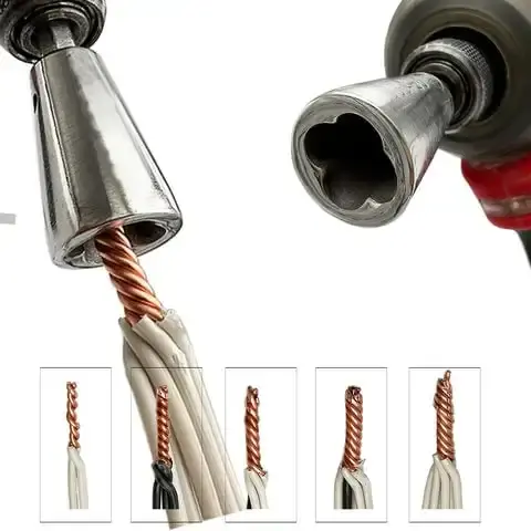 Thumbnail: 1PC Wire Twisting Tools Quickly Twister Electrician Artifact for Power Drill Dri