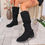 Thumbnail: Women Knee High Boots Autumn Winter Female Shoes Fashion Female Slip-on Folds Lo