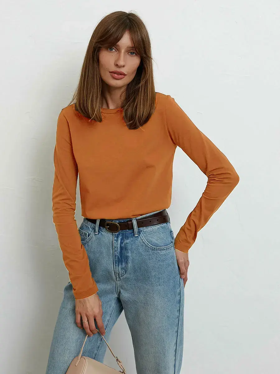 Thumbnail: Pure Cotton T-shirt 2024 Spring New Women's Fashion Rest Versatile Commuting Pul