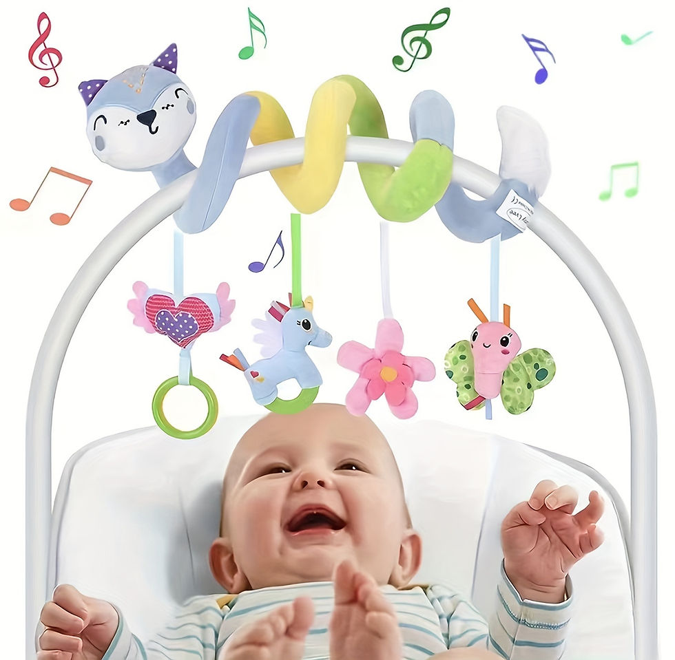 Thumbnail: Baby Bed Spiral Toy, Plush Activity Hanging Cradel Toy, Cartoon Cute Animal Shap