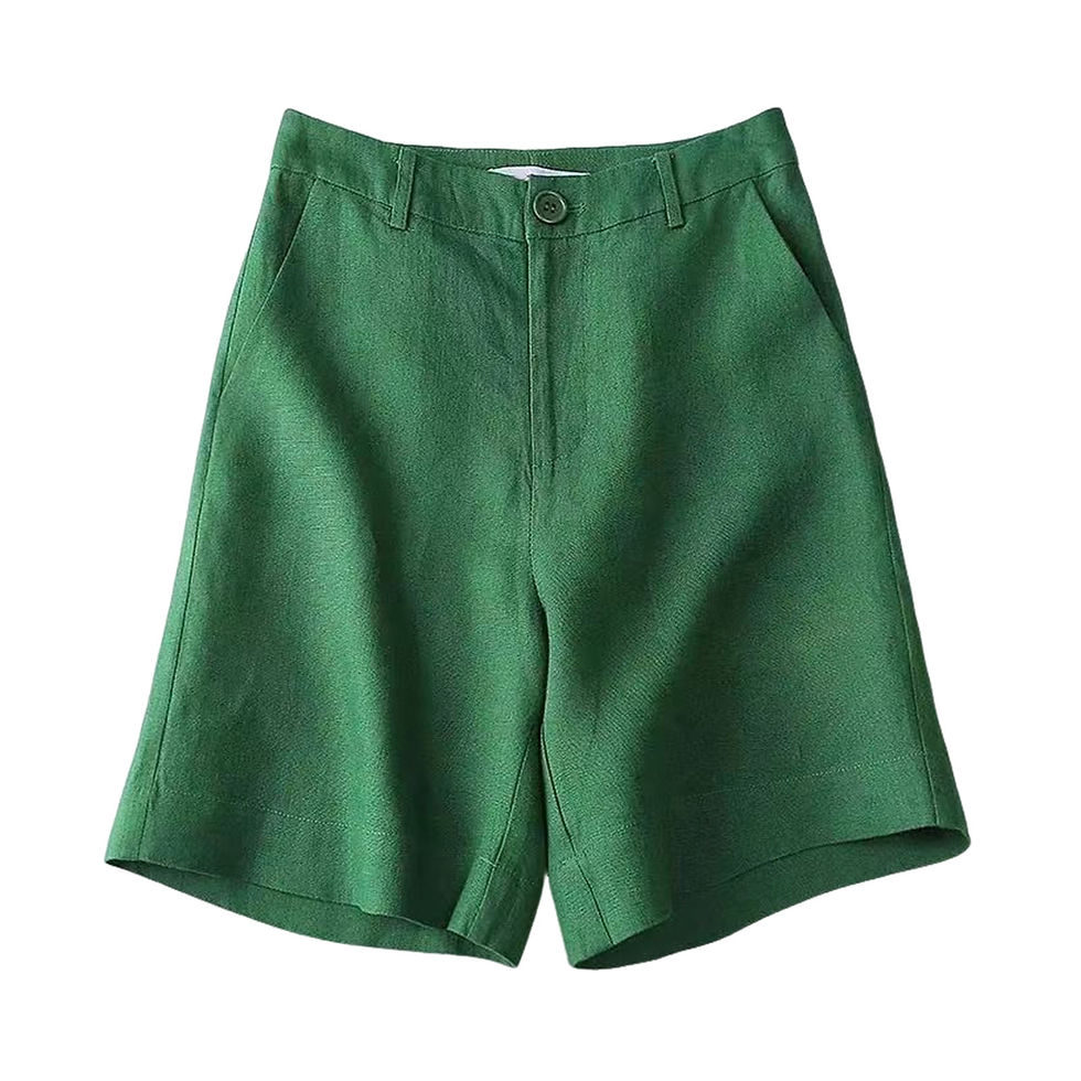 Thumbnail: Women's cheap shorts harajuku summer Cotton linen tall waist wide leg pants soli