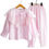 Thumbnail: Cotton Linen Breathable Girls' Pajamas Two Piece Suit Long Sleeve Trousers Pajam