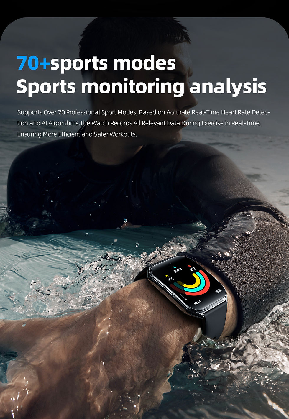 Thumbnail: 2025 A new smart watch, 1.96-inch sports watch, IP67 waterproof, 110+ sports mod
