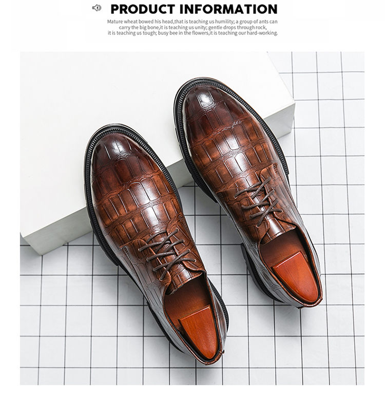 Thumbnail: Mens Formal Shoes Oxford Shoes For Men Italian Dress Shoes Wedding Luxury Shoes 