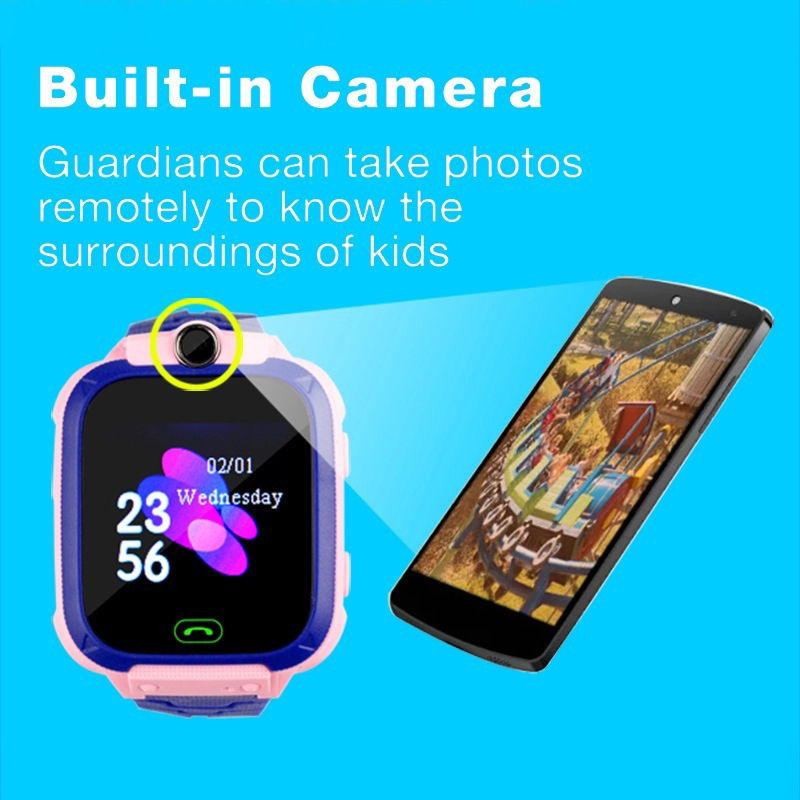 Thumbnail: Smart Watch For Kids - Location, Camera, Video, Music, Games, Alarm, Calculator