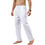 Thumbnail: Men's Cotton Linen Pants Loose Breathable Casual Solid Color Long Pants Large Si
