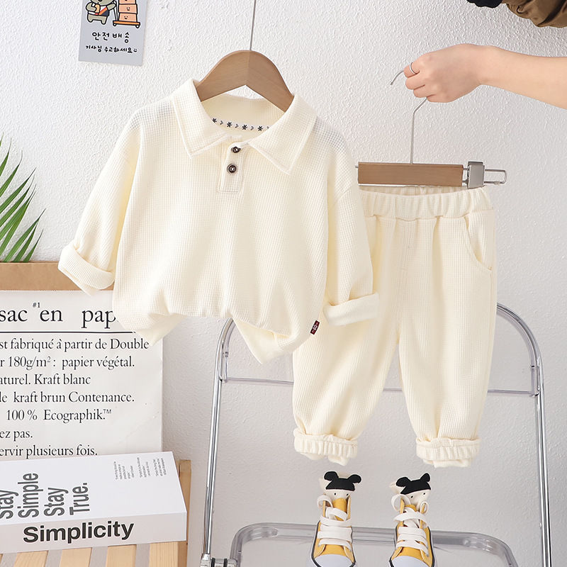 Thumbnail: Boys Clothing Sets Boys Fashion Casual Outfits Children Loose Tops Pants 2 Pcs S