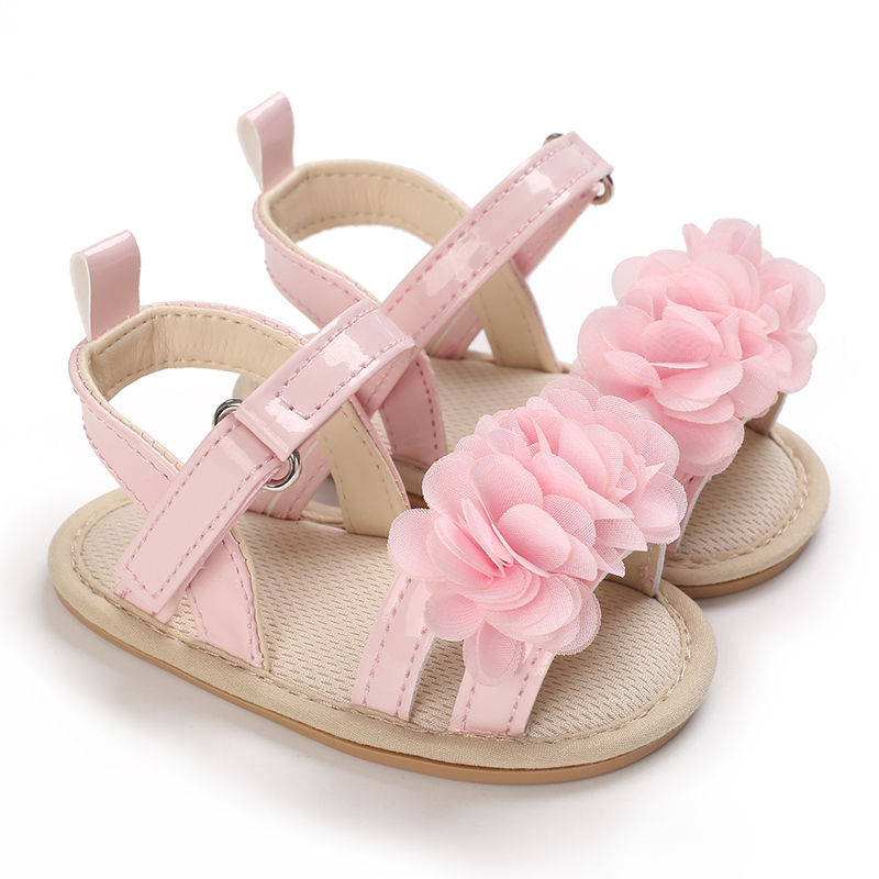 Thumbnail: Baby Shoes Baby Shoes 0-18 Months Female Infant Fashion Flower Sandals Non slip 