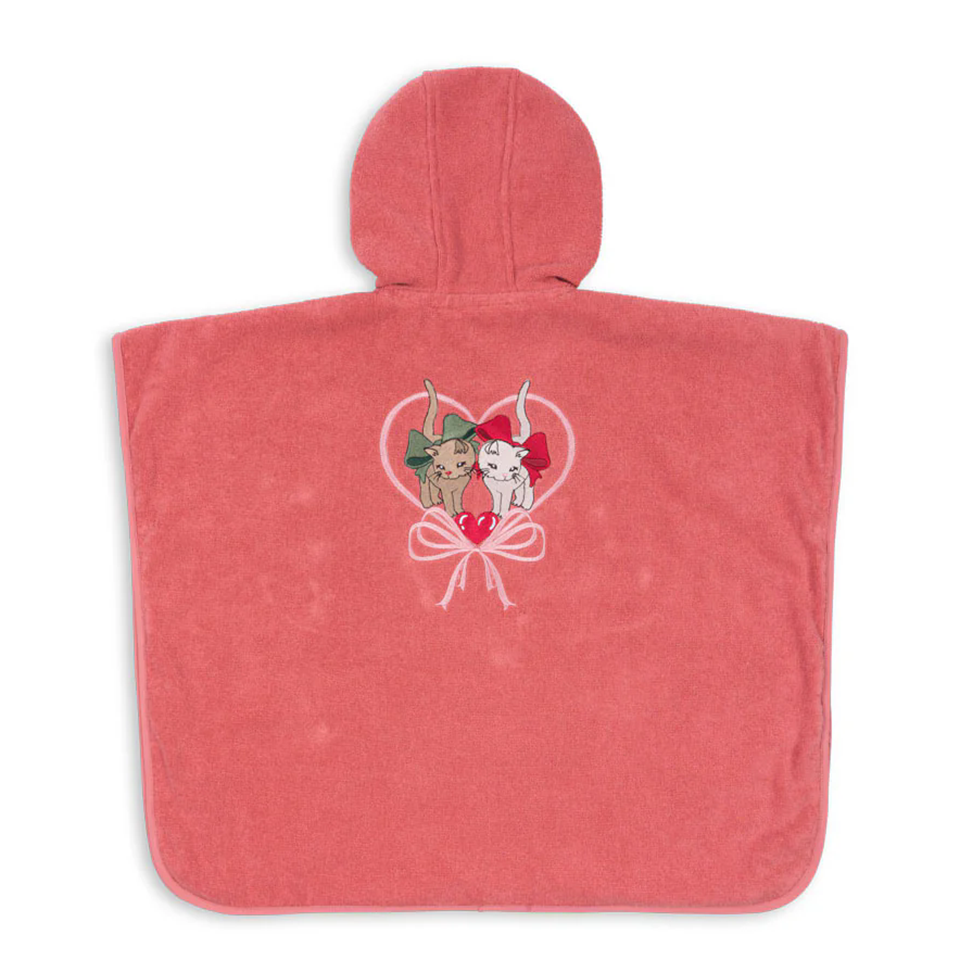 Thumbnail: Children Cotton Bathrobe 2025 KS New Girls Embroidery Bath Towel Cloak Boys Hood