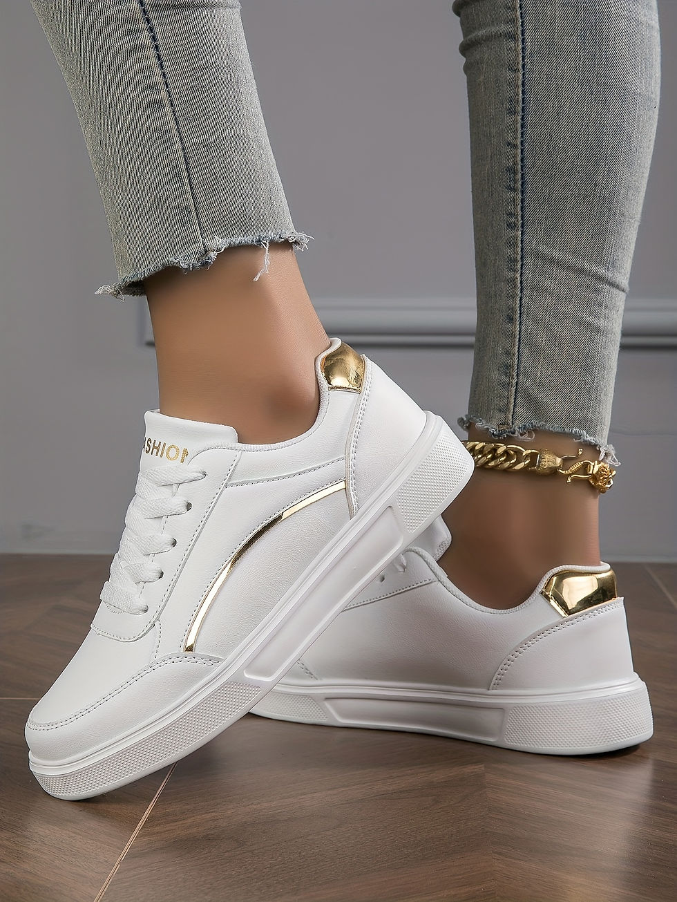 Thumbnail: Women's Shoes High Value White Shoes Casual Shoes Sneakers Ladies Shoes Ladies C