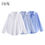Thumbnail: BSAY Women Fashion Spring Cotton Oxford Long Sleeve Single-breasted Lapel Blouse