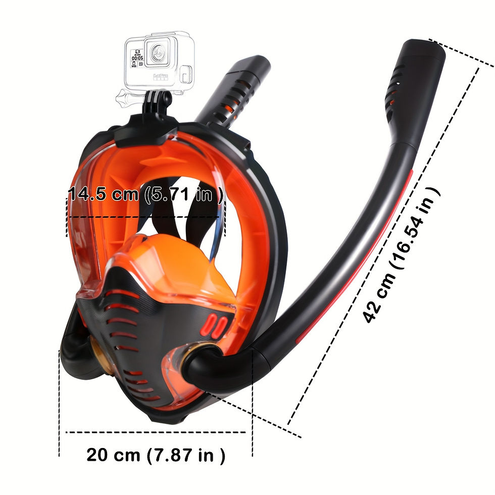 Thumbnail: Seaview 180° Full Face Snorkel Mask - Wide-Angle Panoramic Vision, Advanced Ant