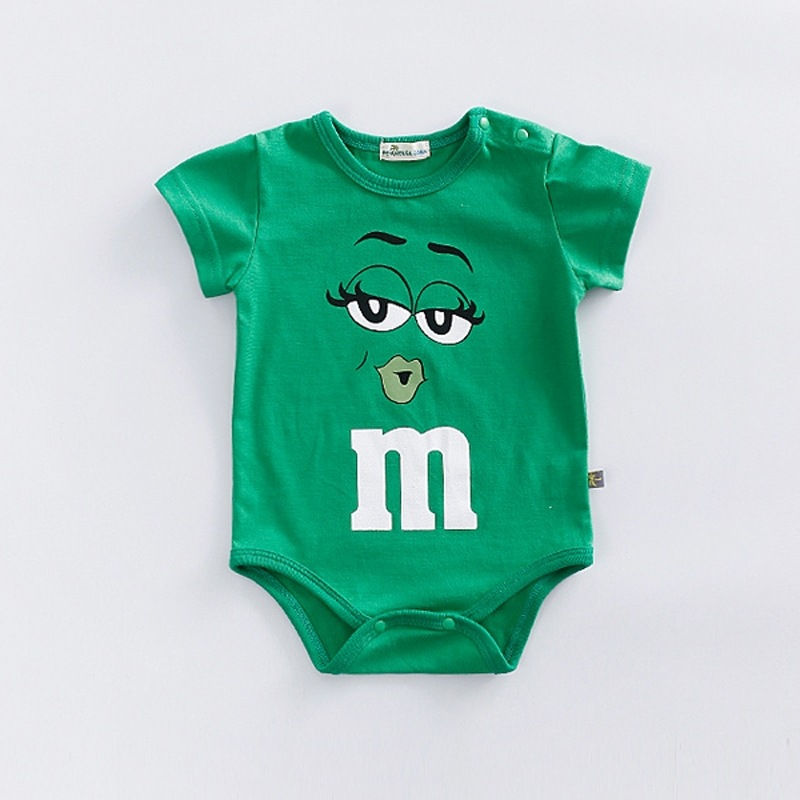 Thumbnail: Thin Cotton 3-24M Newborn Short Sleeve Romper Clothing Infant Baby Girls Boys Fa