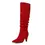 Thumbnail: Zapatos De Mujer Cowboy Western Knee High Boots Women Pointed Toe Pleated Autumn