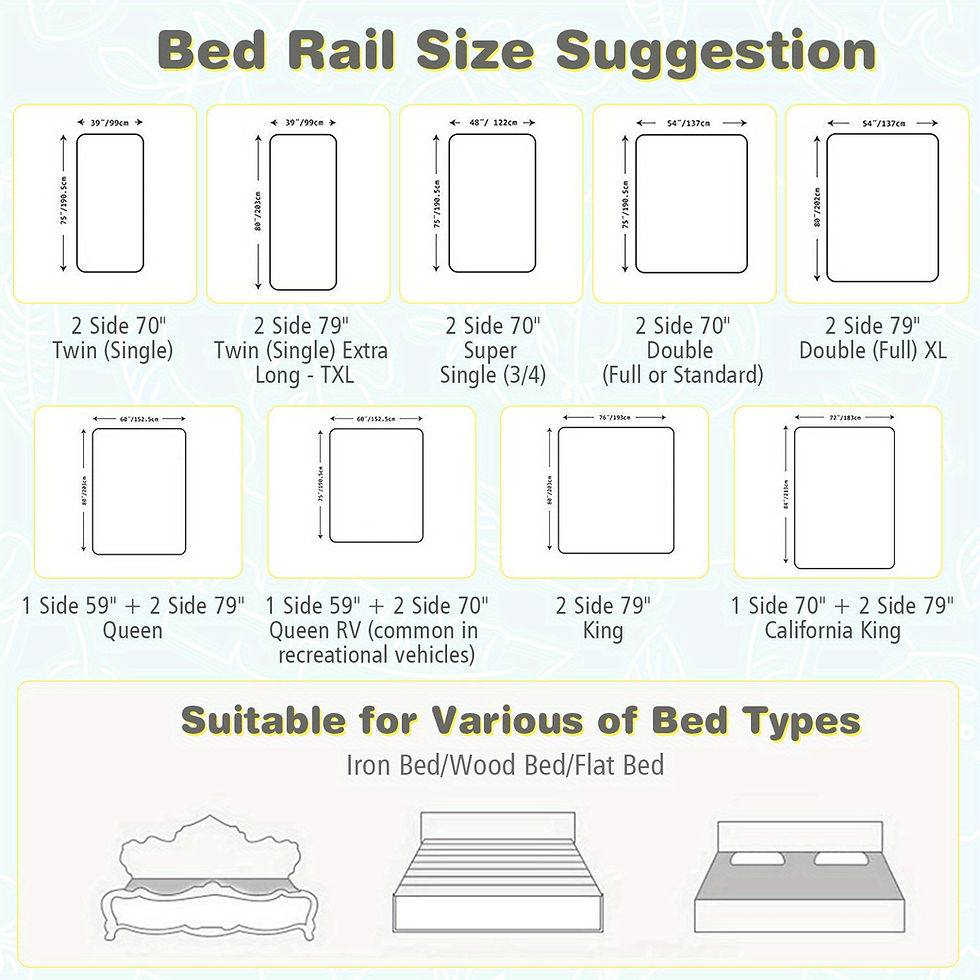 Thumbnail: MAXMASS 57" Bed Rails for Toddlers Vertical Lifting Baby Bed Rail Guard with Loc