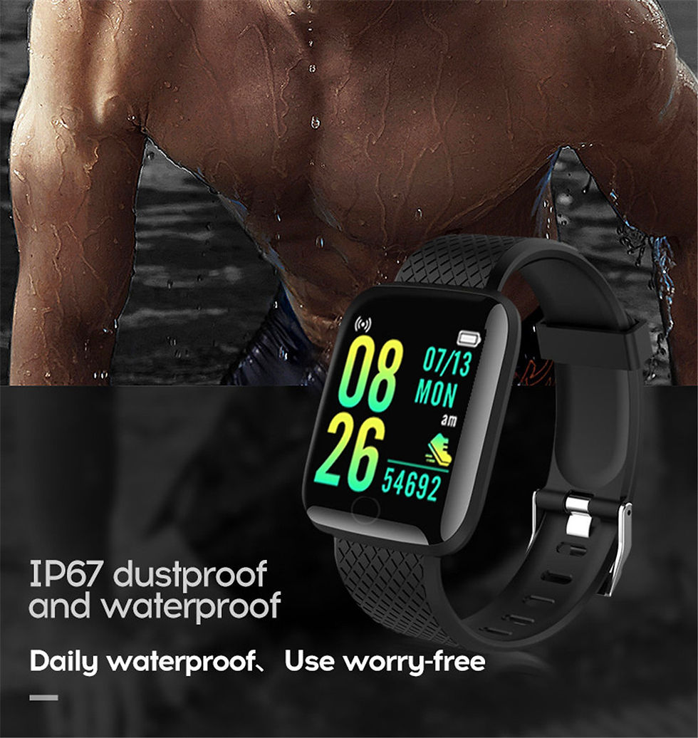Thumbnail: Smart Watch Sport Fitness Bracelet Control Music Message Display Pedometer Bluet