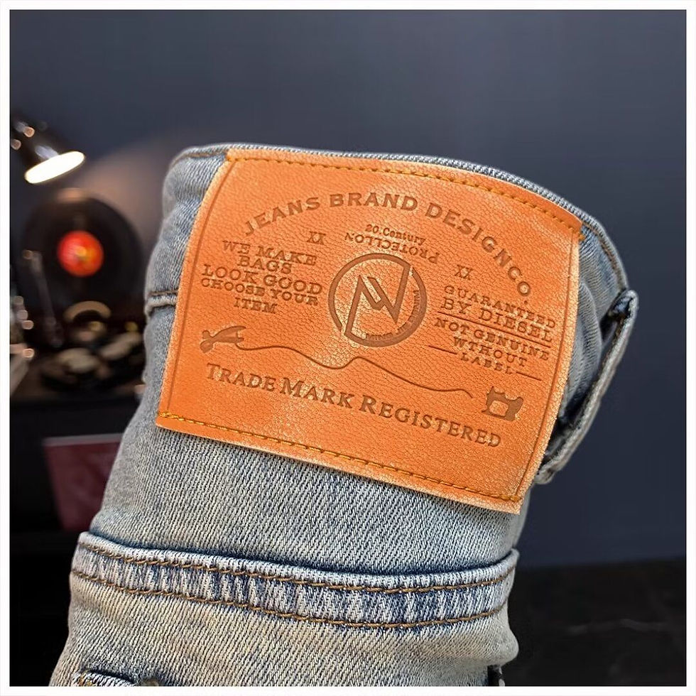 Thumbnail: jeans for Man 2025 Spring Autumn Small Ripped Jeans Men's Vintage Pants Trendy B