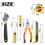 Thumbnail: 8/9/12/13Piece Tools Set General House hold Hand Tool Kit with Plastic Toolbox S