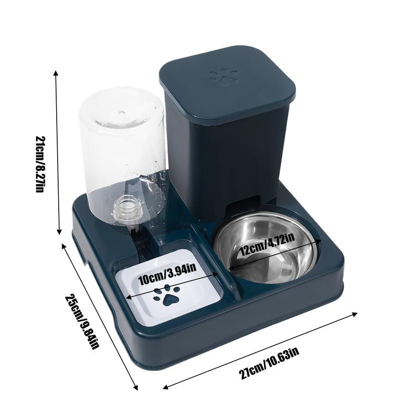 Thumbnail: 2 in 1 Automatic Pet Feeder Cat Feeder and Water Dispenser Portable Automatic Fe