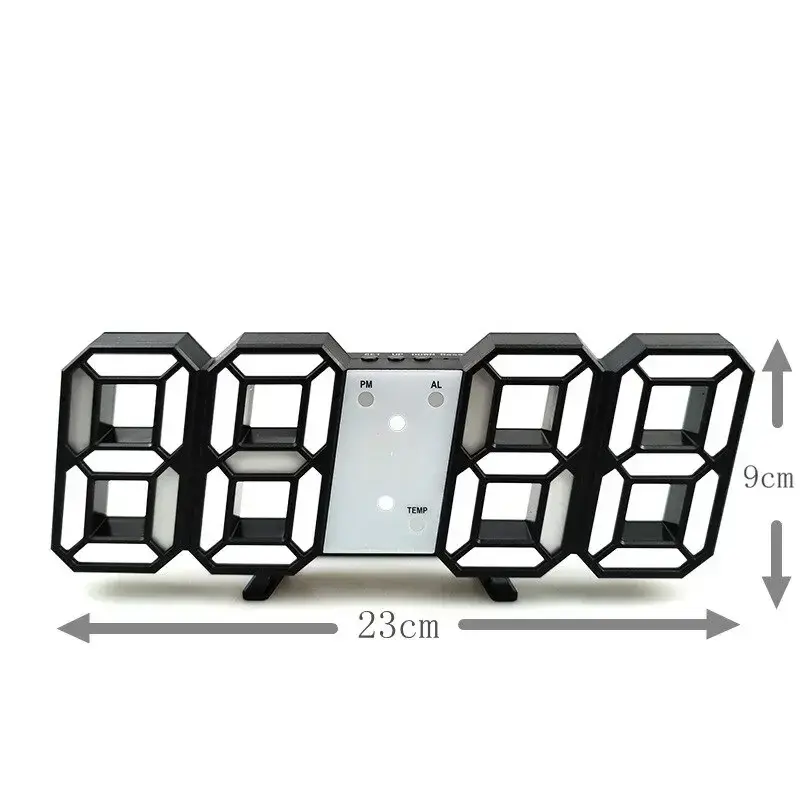 Thumbnail: Electronic Digital Wall Clock Living Room Bedroom Decoration Decor Watches Home 