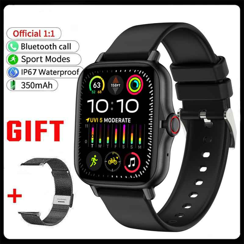 Thumbnail: 2024 Smart Watch For Men Women Gift Full Touch Screen Sports Fitness Watches Blu