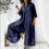 Thumbnail: Cotton LinenWomen Jumpsuit Oversized Vintage Button Jumpsuit Summer Women Casual