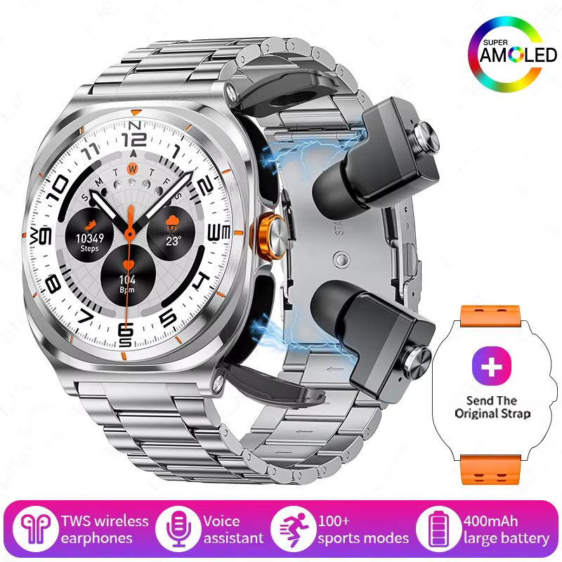 Thumbnail: 2025 New Smartwatch 2 In1 Headset Features Bt Call Health Detection, Ip67 Water 