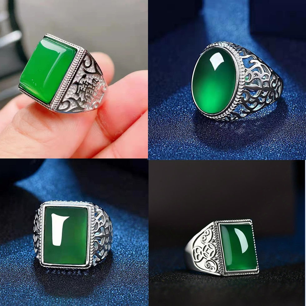 Thumbnail: Men's Fashion Rings Simple Accessories Golden Trend Design Suitable for Fashiona