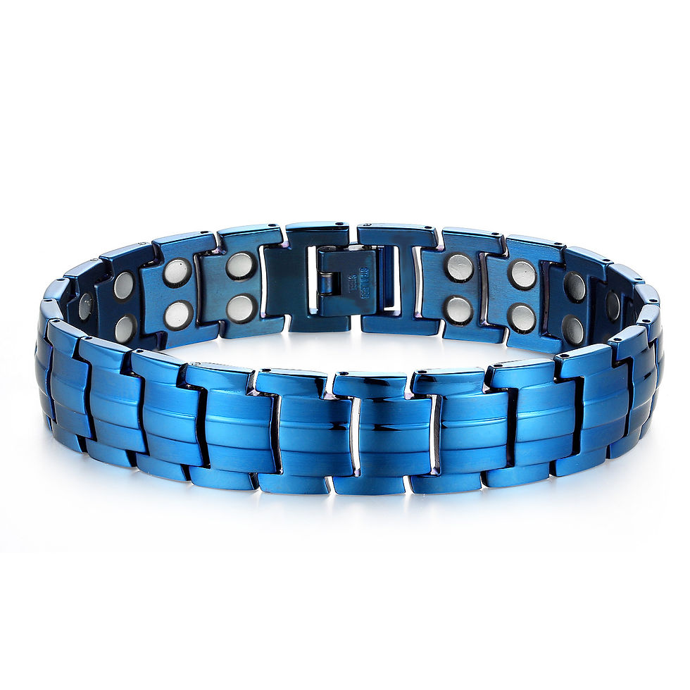 Thumbnail: Turtle Back Five Lines Double Row Bottom 15 Wide Titanium Steel Bracelet Men's A