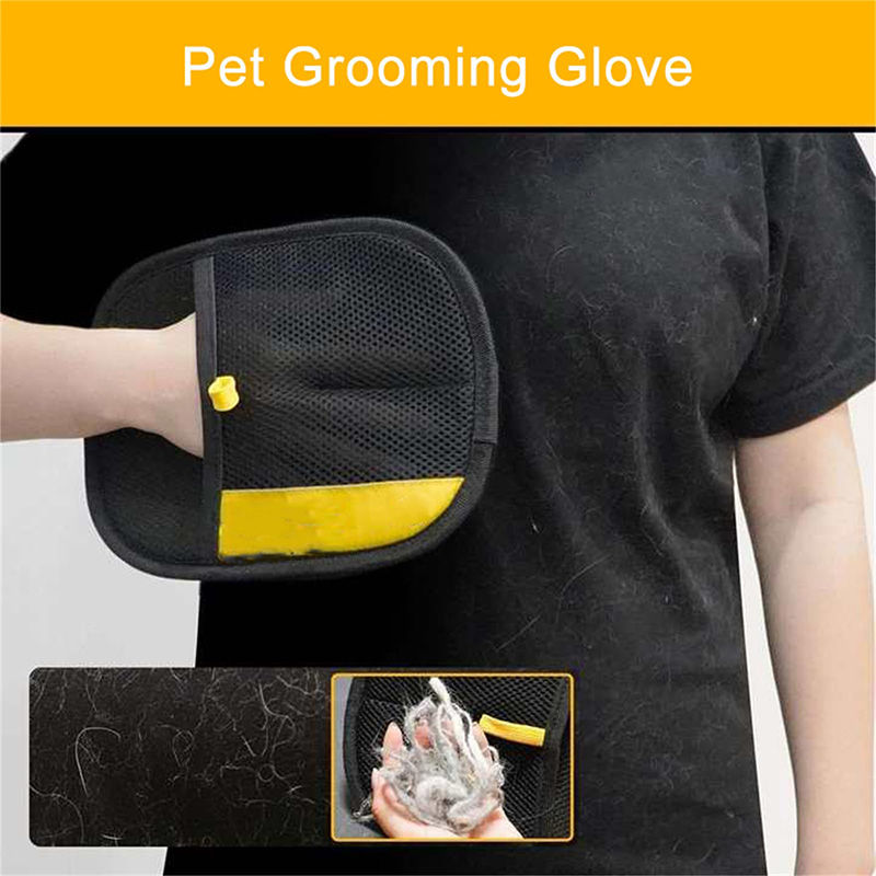 Thumbnail: Pet Hair Cleaning And Collection Gloves Pet Double-sided Multi-functional Beauty