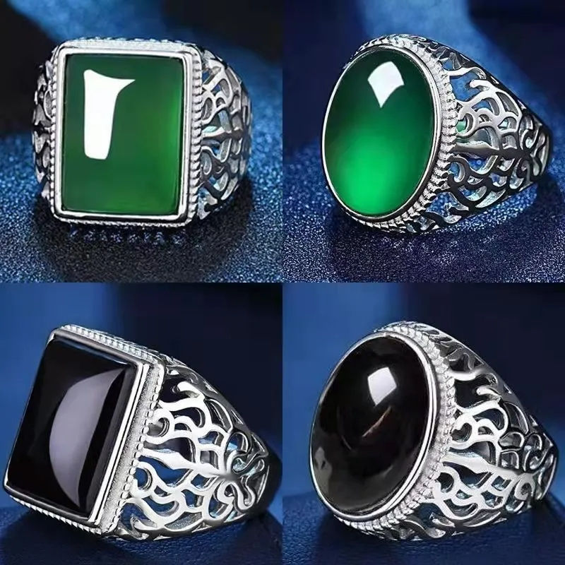 Thumbnail: Men's Fashion Rings Simple Accessories Golden Trend Design Suitable for Fashiona