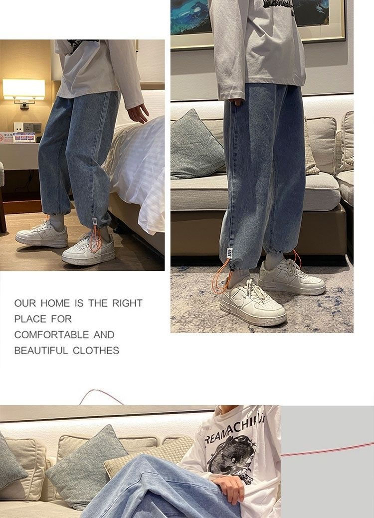 Thumbnail: Men Jeans Regular Fit Skinny Jeans Men Blue Pants for Men Pants Jogger Jean Clas