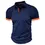 Thumbnail: Summer Men's Short Sleeve Polo Shirt Lapel Oversize Solid Color T Shirts Breatha