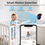 Thumbnail: Video Baby Monitor 4.3 Inch Display Screen PTZ IP Camera with Night Light Auto T