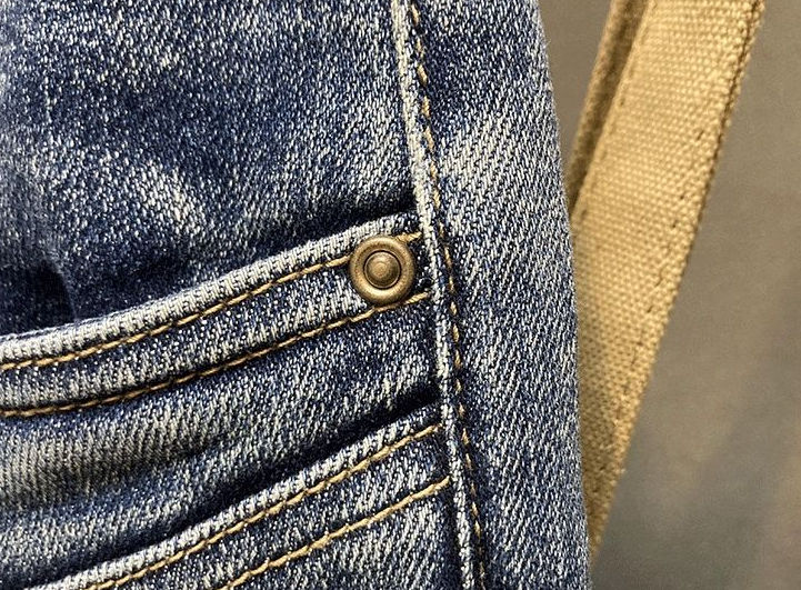 Thumbnail: Jeans for Men Harem Torn High Quality Loose Mens Cowboy Pants Buggy Stylish Punk