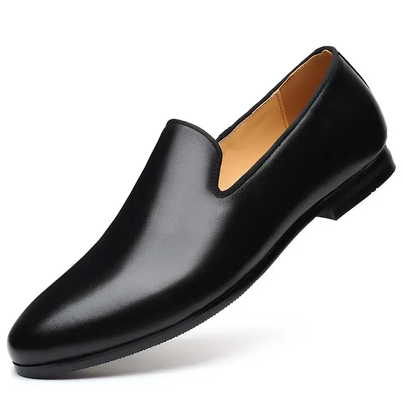 Thumbnail: Men's Casual Shoes Genuine Leather Men Trendy Luxury Loafers Moccasins Mens Ligh
