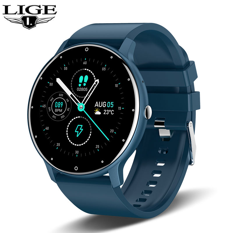 Thumbnail: LIGE Smart Watch Women Men Full Touch Screen Bluetooth 5.2 Call Waterproof Watch