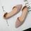 Thumbnail: Shoes for Women Evening Woman Flats Pointed Toe Pink Slip-on Popular Elegant and