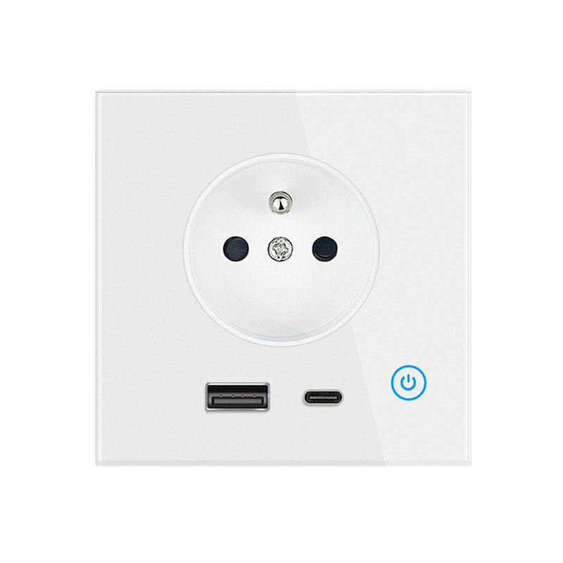 Thumbnail: 86 Type E-Micro WiFi Tuya Smart Home Eu Standard USB + Type-c 65W Fast Charging 