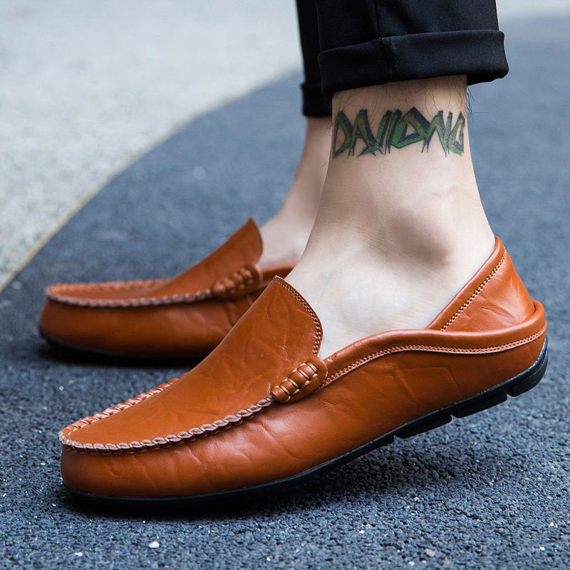 Thumbnail: Men Shoes Casual Genuine Leather Mens Loafers Moccasins Designer Slip on Boat Sh