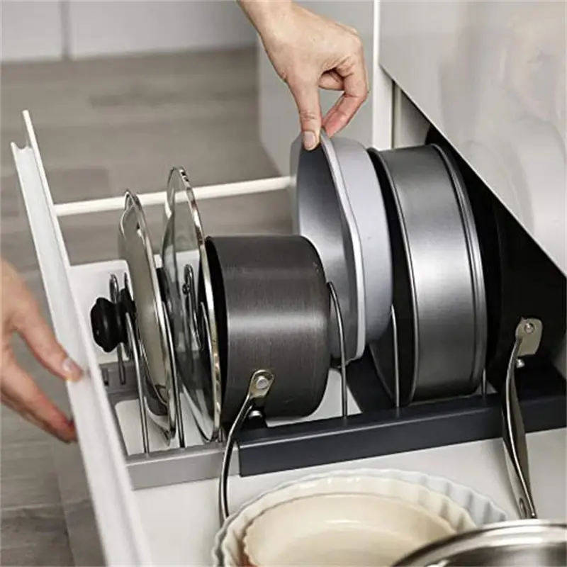 Thumbnail: Kitchen Organizer Sink Drain Shelf Dish Drying Rack Bowl Plates Shelf Storage Dr