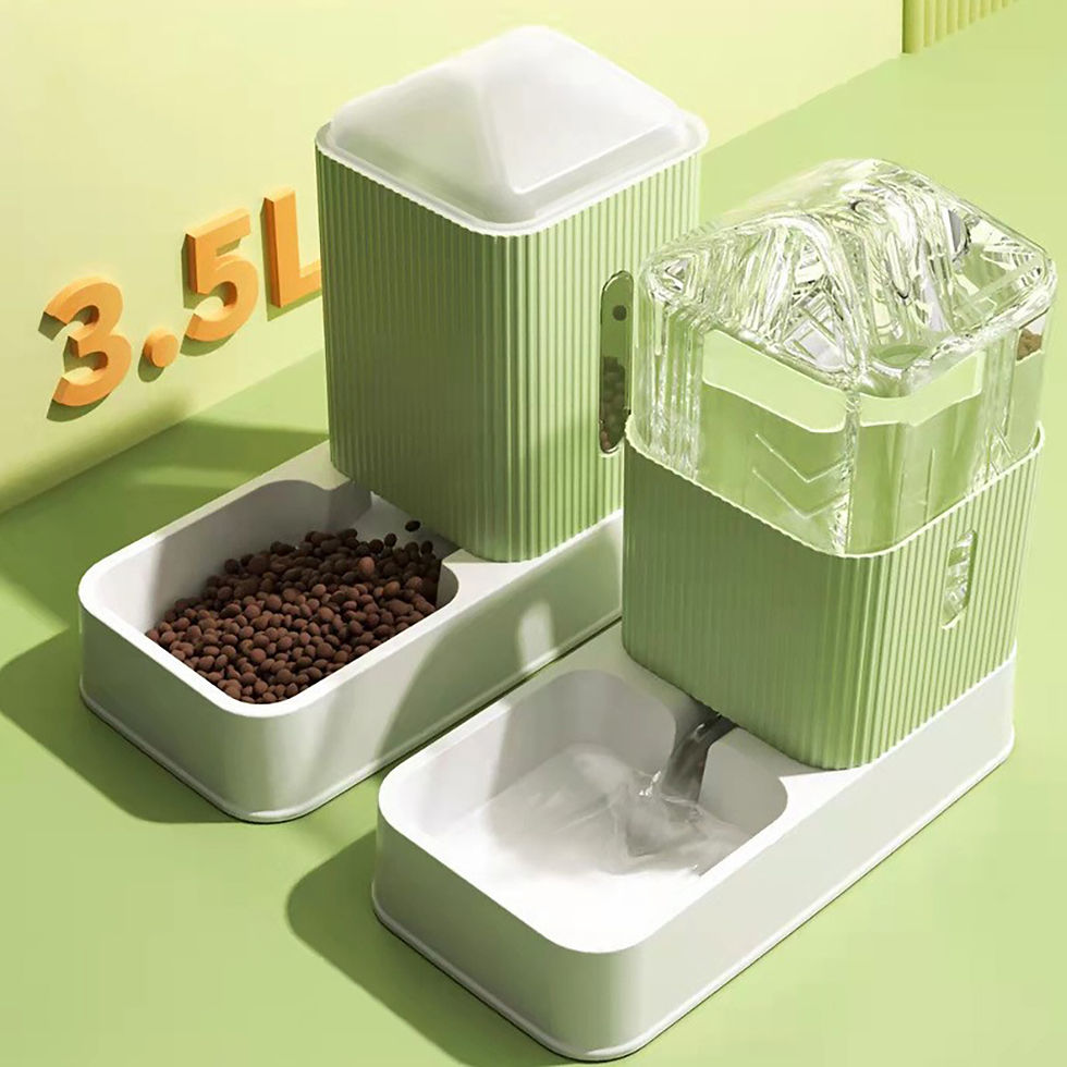 Thumbnail: Automatic Pet Feeder 3.5L Large Capacity Pets Feeding Bowls Cat Water Dispenser 