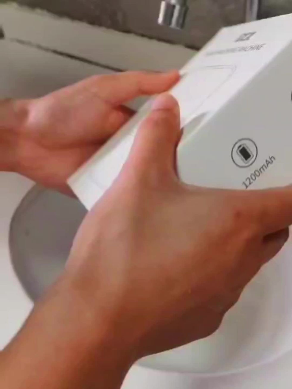 Thumbnail: 1pc Touchless Wall-Mounted Soap Dispenser for Bathroom - Automatic Sensor Hand S