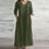 Thumbnail: Cotton Linen Loose Long Dresses For Women 2024 Spring Autumn New Casual Half Sle