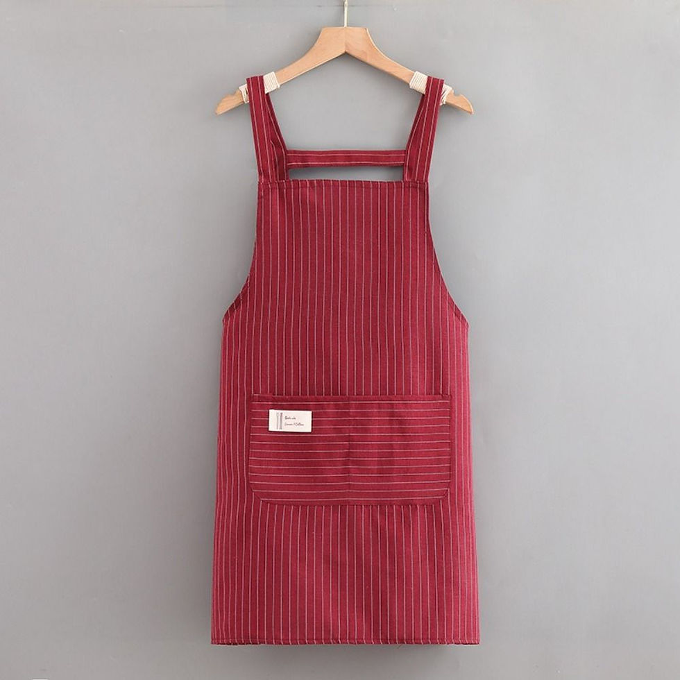 Thumbnail: Fashion Cotton Cloth Kitchen Apron Wear Resistant Cleaning Accessories Restauran