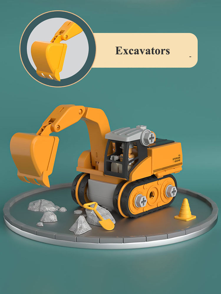 Thumbnail: Kids Engineering Vehicle Electric Drill Tool Toys Match Children Educational Ass