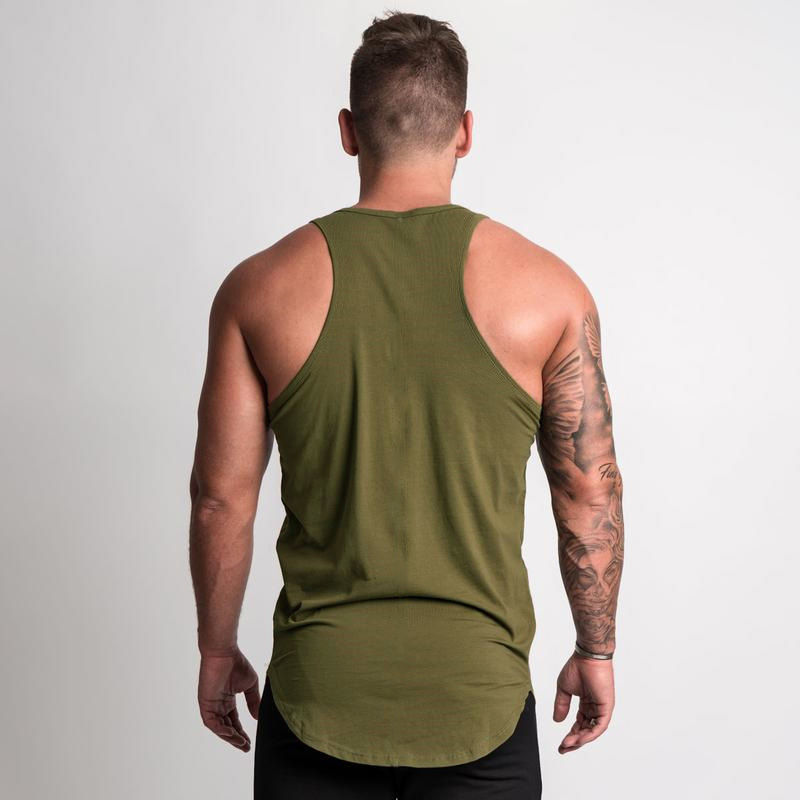 Thumbnail: Cotton Material Summer Fitness Sports Vest Men's T-shirt Comfortable Bottoming S