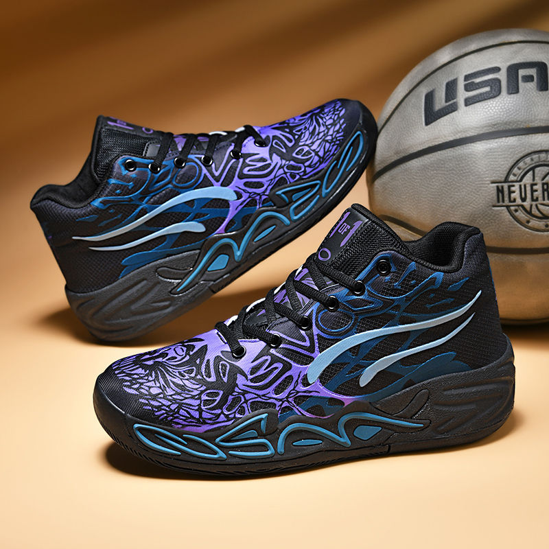 Thumbnail: Mens Shoes Outdoor Non-slip Basketball Shoes Comfortable Lightweight Sneakers Ma